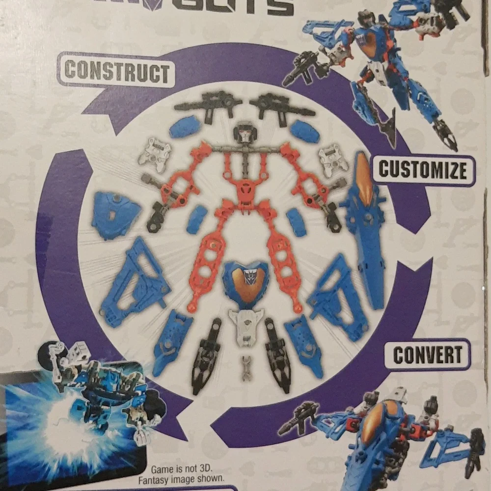 Transformers Construct-Bots Decepticon Thundercracker 41 PIECES 2013 SEALED